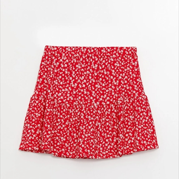 Cotton On Red and White Skater Mini Skirt - Picture 4 of 7
